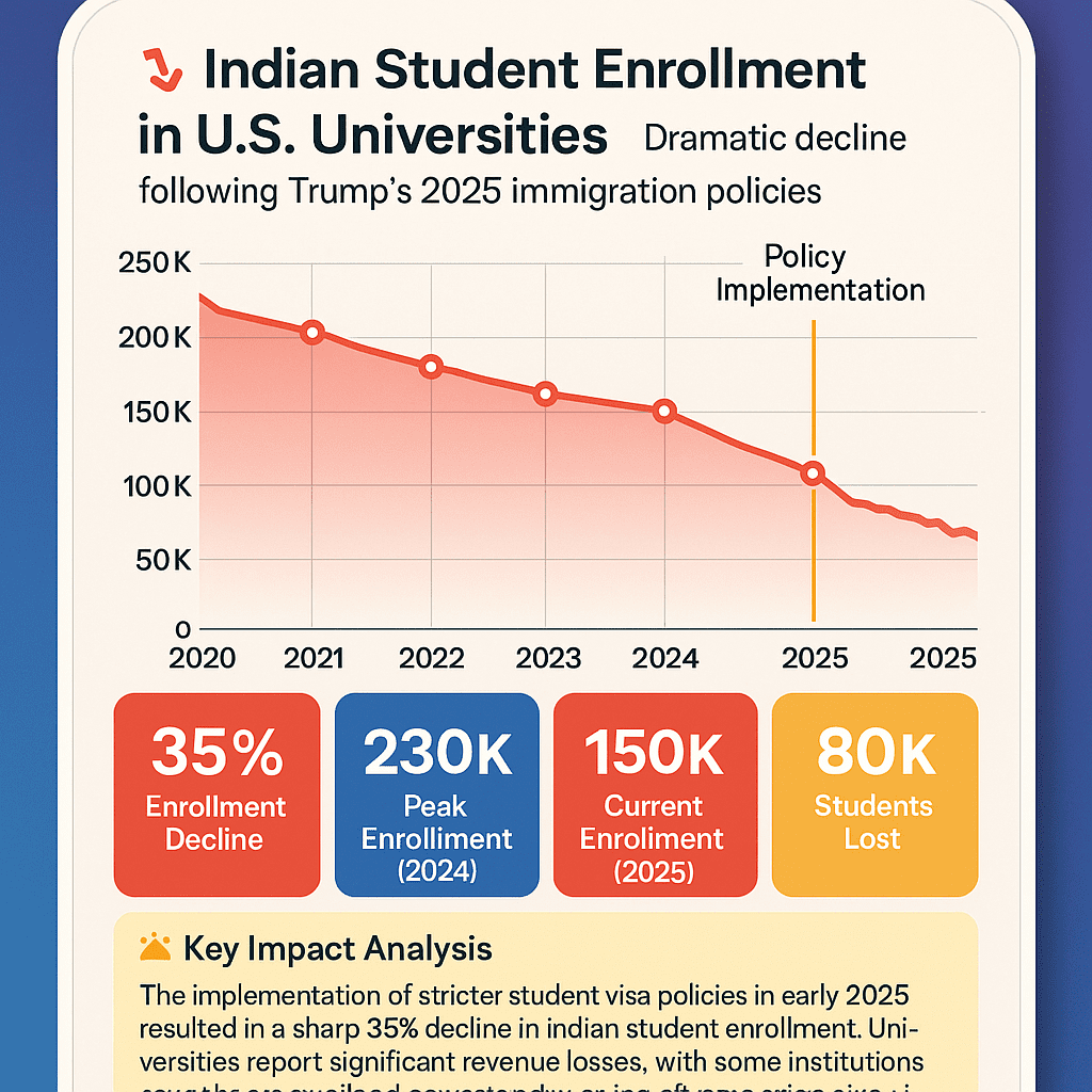 decline in indian student enrollment